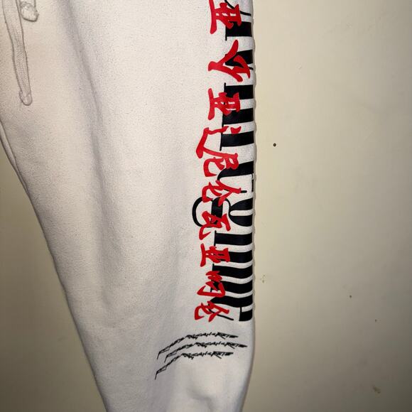 CIVIL REGIME streetwear double sided graphic balloon drawstring joggers L - Picture 6 of 11